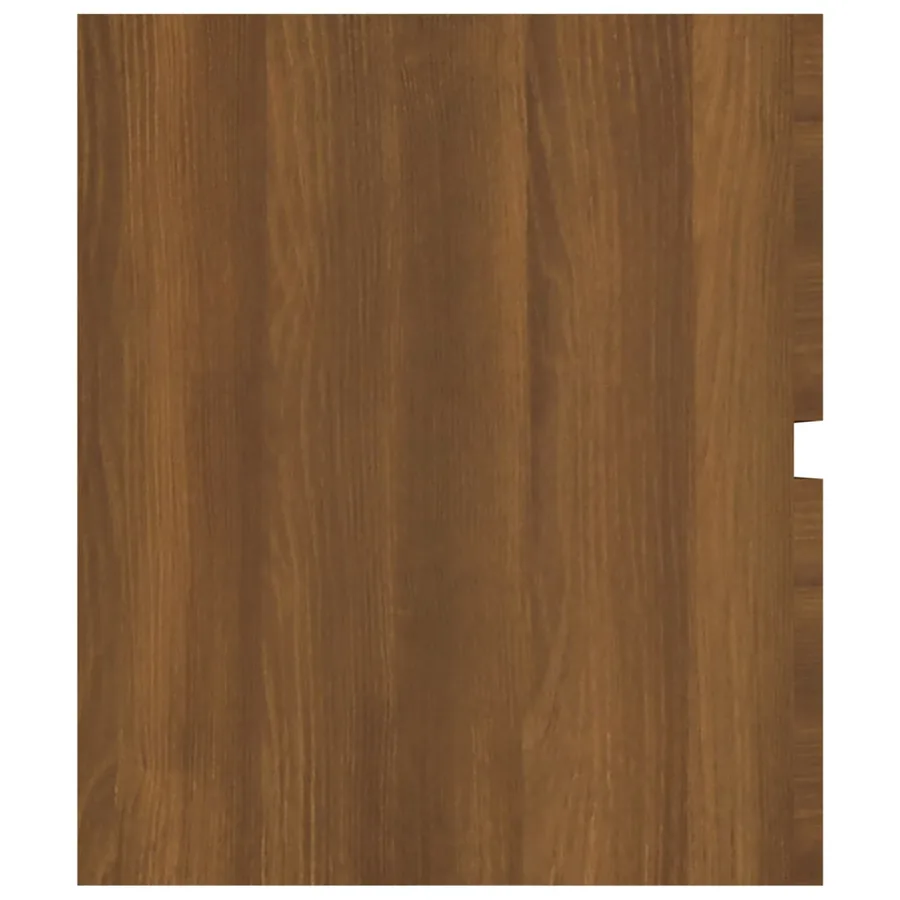 Armoire d'évier Chêne marron 100x38,5x45 cm Bois d'ingénierie - 5