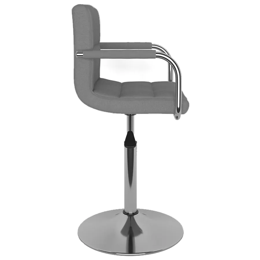 Chaise de salle à manger Gris clair Tissu - 3