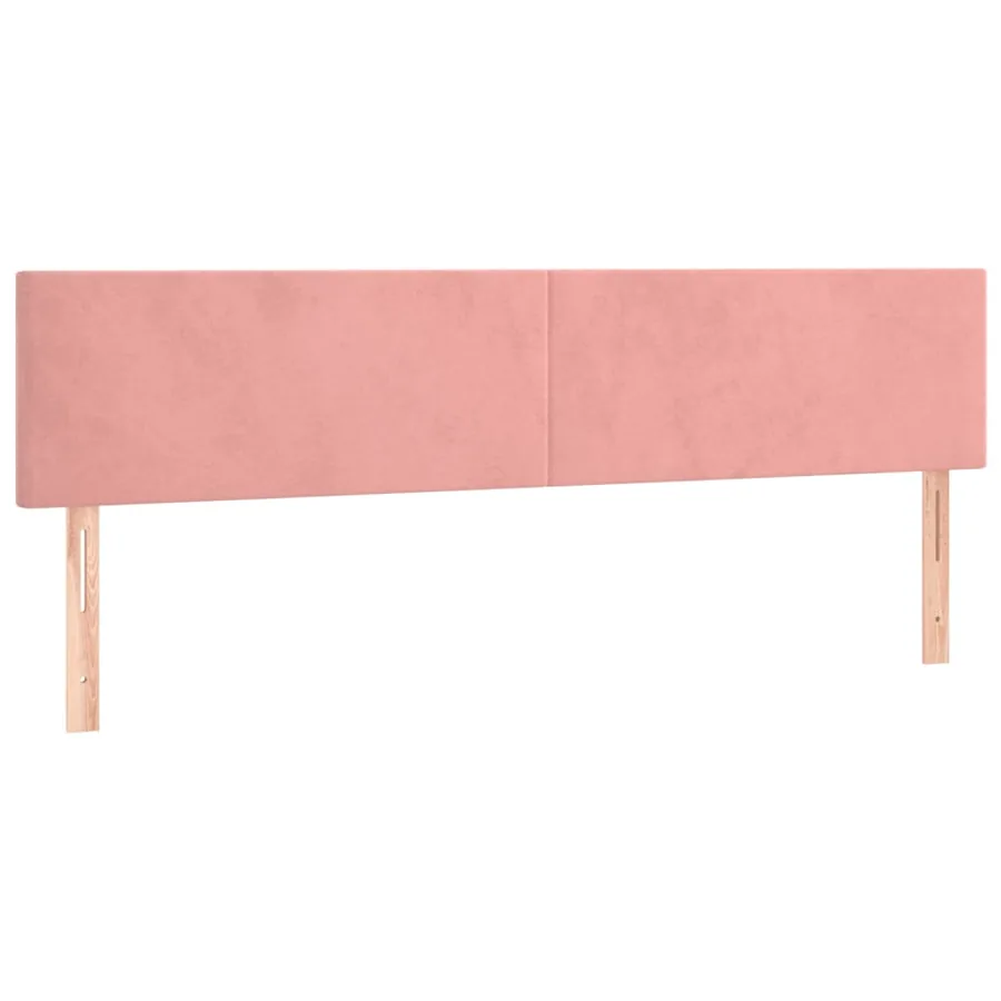 Têtes de lit Rose 200x5x78/88 cm Velours - 2