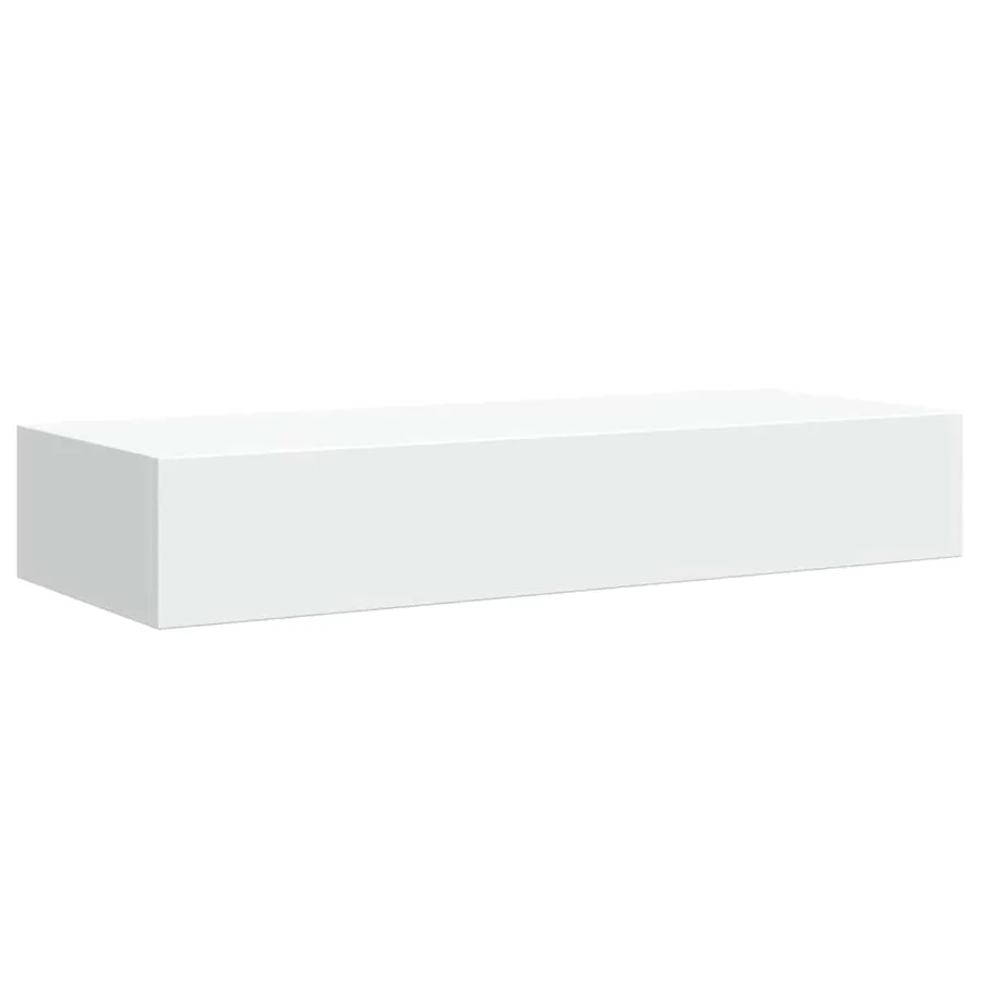 Étagères à tiroirs murales 2 pcs Blanc 60x23,5x10 cm MDF - 6