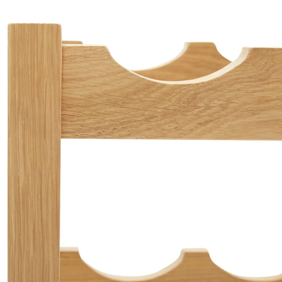 Casier à bouteilles 6 bouteilles 37x21x21 cm Bois de chêne - 4