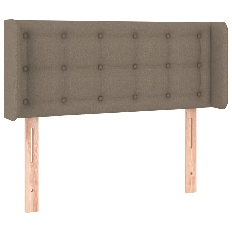 Tête de lit avec oreilles Taupe 93x16x78/88 cm Tissu - 2