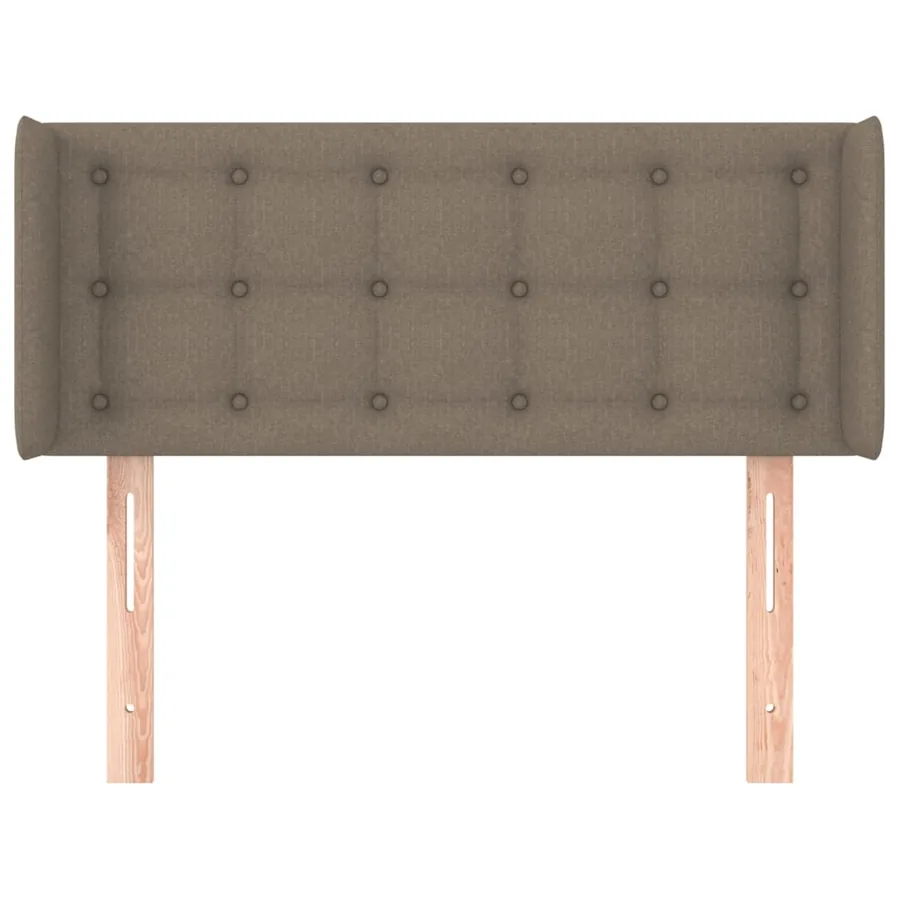 Tête de lit avec oreilles Taupe 93x16x78/88 cm Tissu - 3