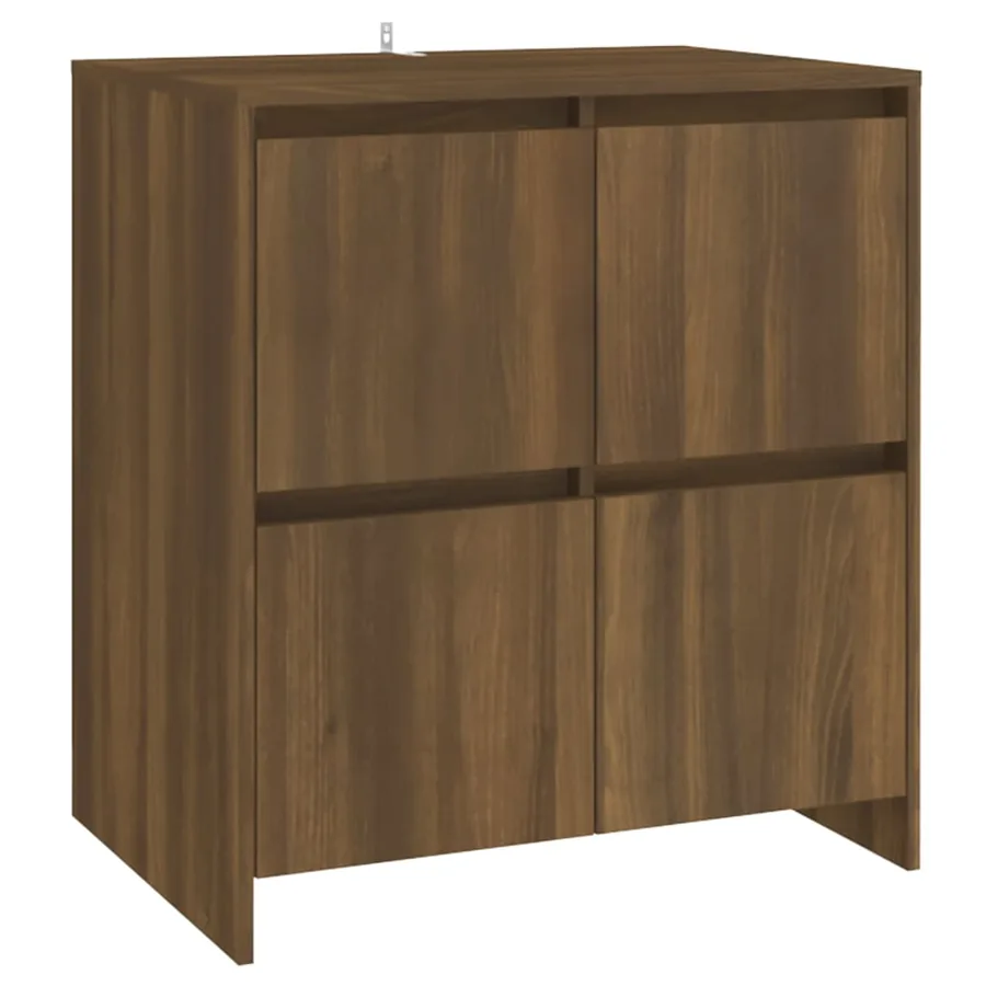 Buffets 2 pcs Chêne marron 70x41x75 cm Bois d'ingénierie - 4