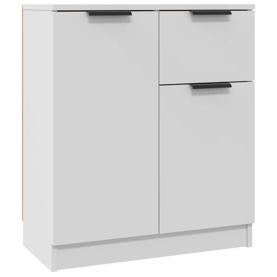 Buffets 2 pcs blanc 60x30x70 cm Bois d'ingénierie - 6