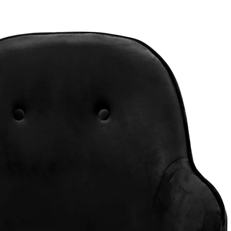 Chaise à bascule Noir Velours - 6
