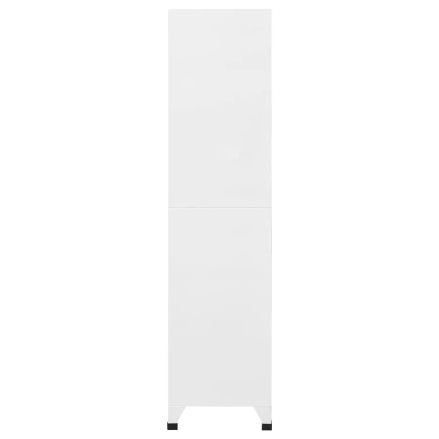 Armoire à casiers Blanc 90x40x180 cm Acier - 4