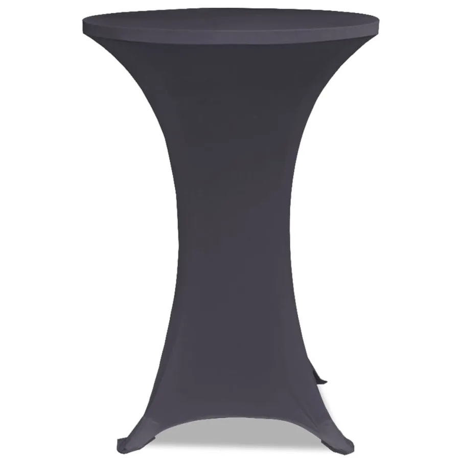 Housse de table extensible 60 cm 2 pcs Anthracite - 3