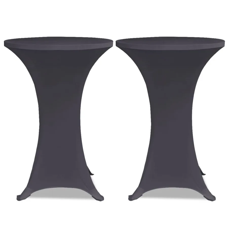 Housses de table extensible 4 pcs 60 cm Anthracite - 3