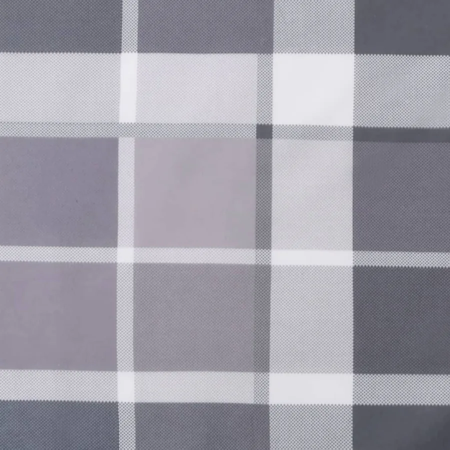 Coussins de palette lot de 2 motif à carreaux gris tissu - 9