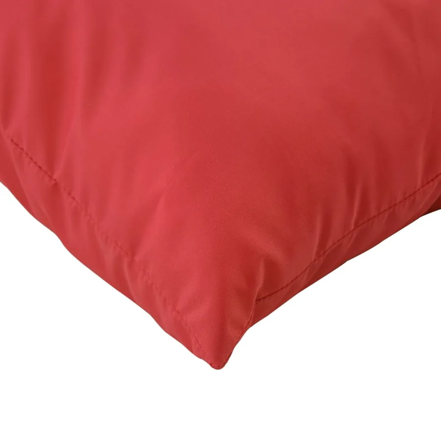 Coussins de canapé lot de 4 rouge 50x50 cm tissu - 6