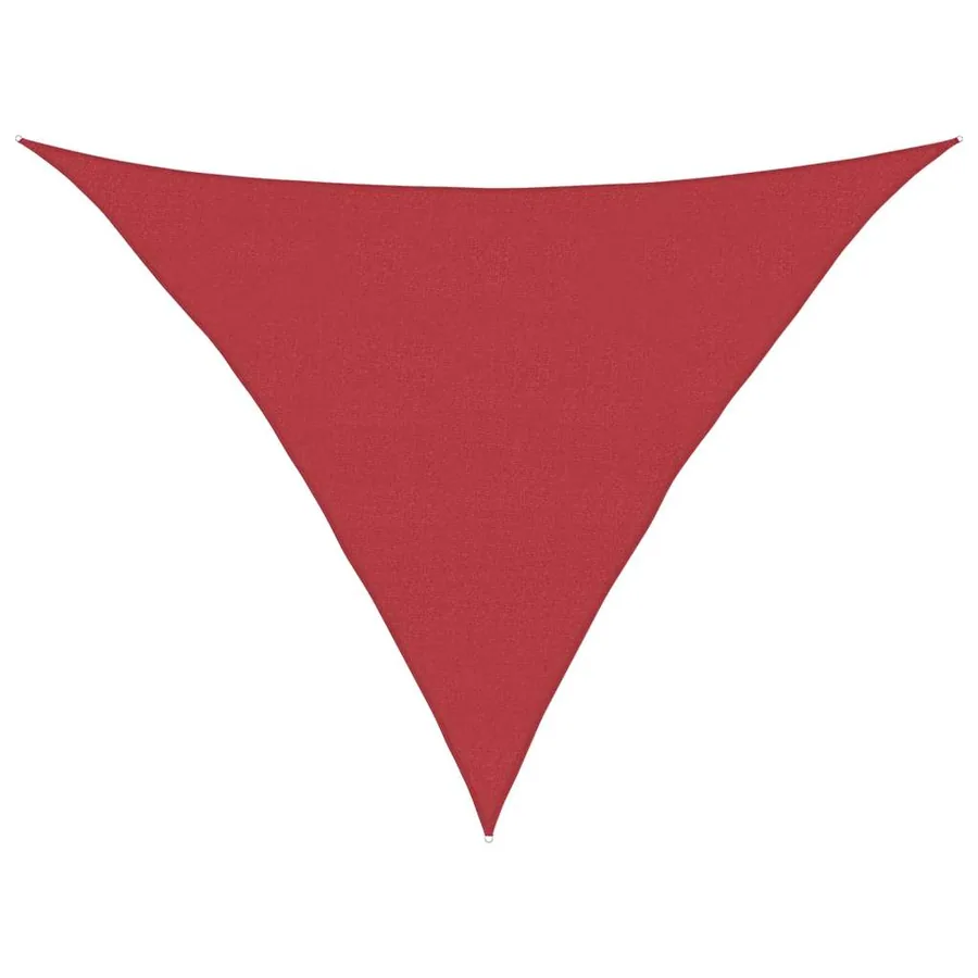 Voile d'ombrage 160 g/m² Rouge 5x5x6 m PEHD - 2