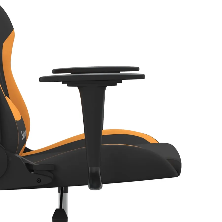 Chaise de jeu Noir et orange Tissu - 10