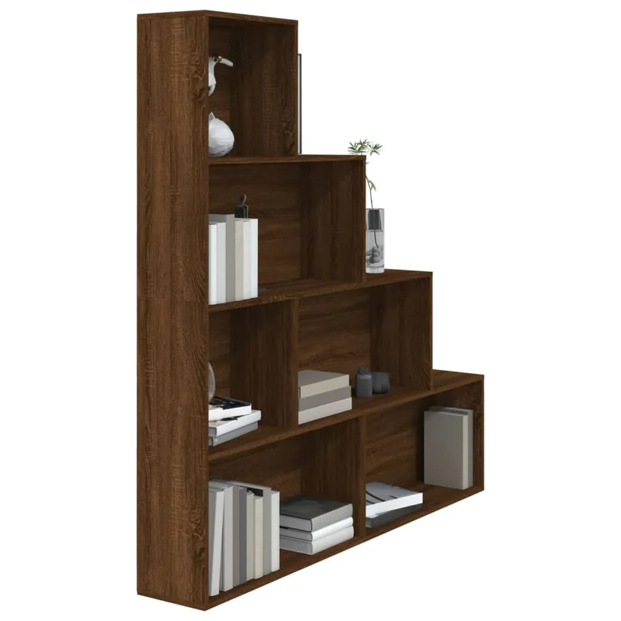 Armoire à livres Chêne marron 155x24x160 cm - 6