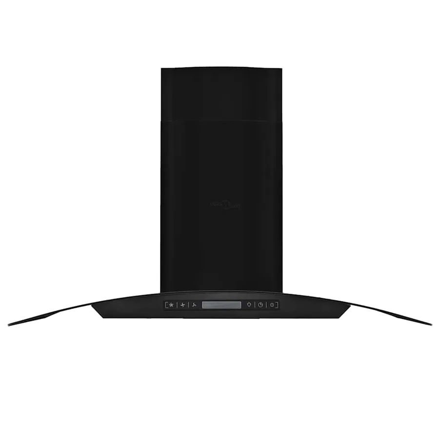 Hotte murale Acier inoxydable 756 m³/h 90 cm Noir - 2