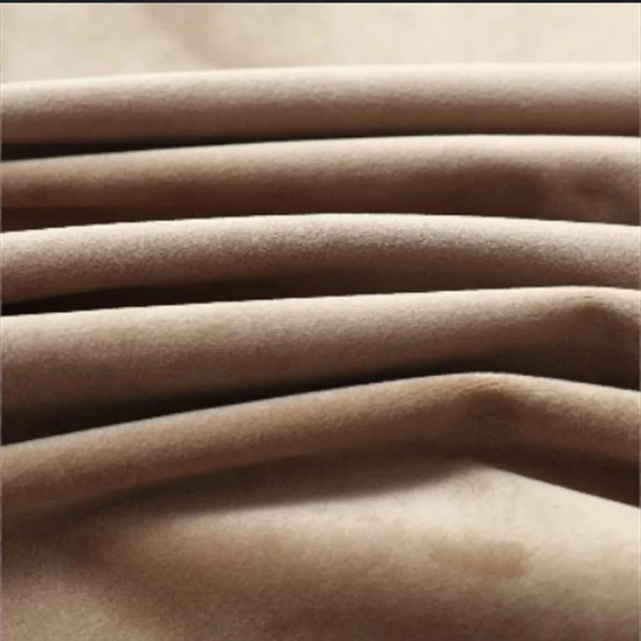 Rideaux occultants avec anneaux 2 pcs Velours Beige 140x245 cm - 4