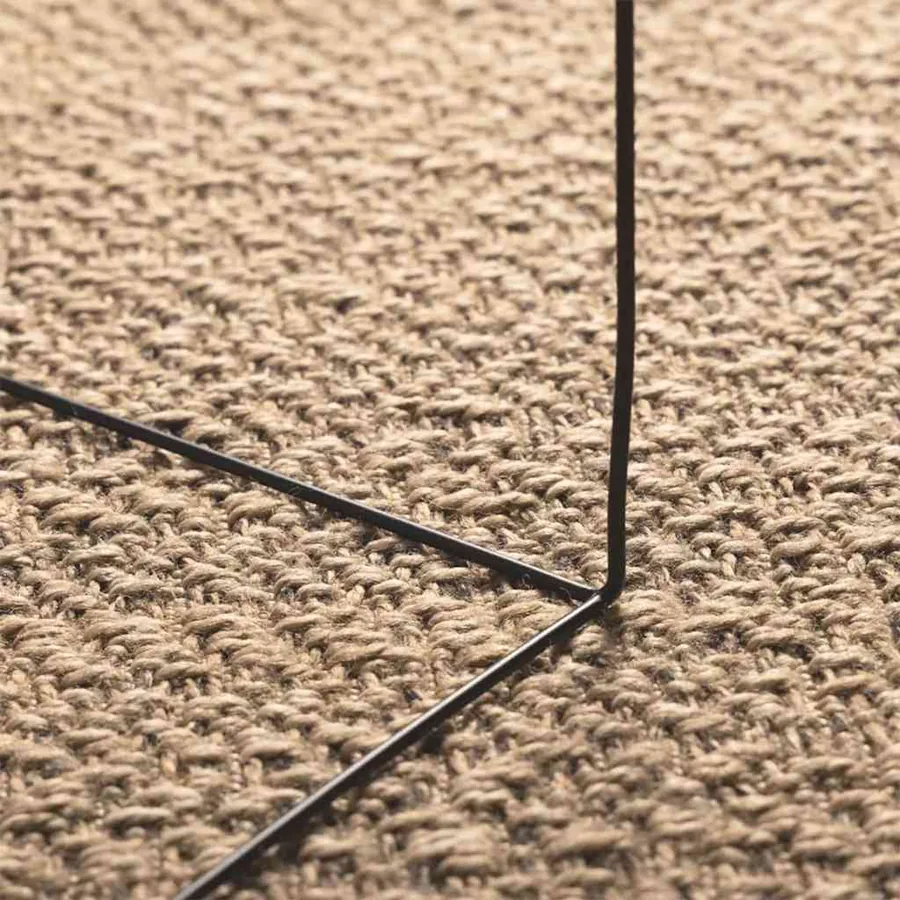 Tapis 160x230 cm aspect jute intérieur et extérieur - 4