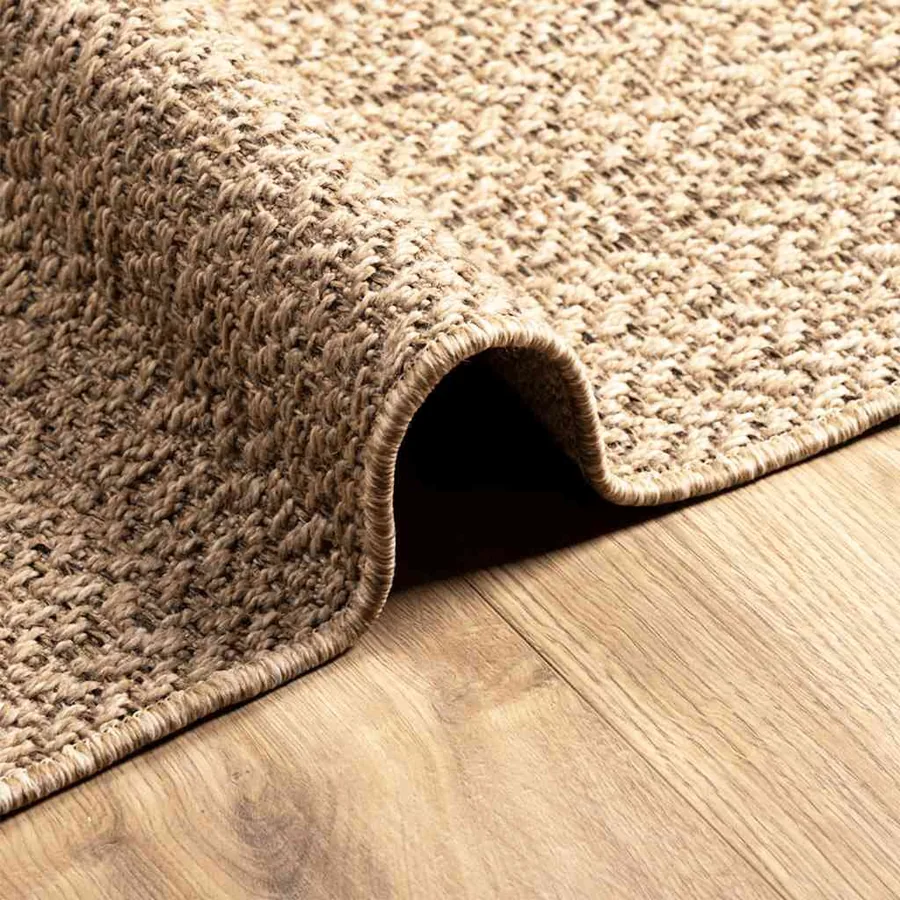 Tapis 120x170 cm aspect jute intérieur et extérieur - 6
