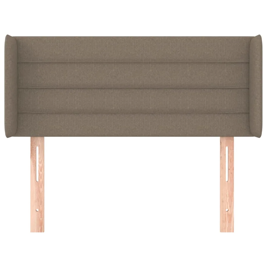 Tête de lit avec oreilles Taupe 93x16x78/88 cm Tissu - 3