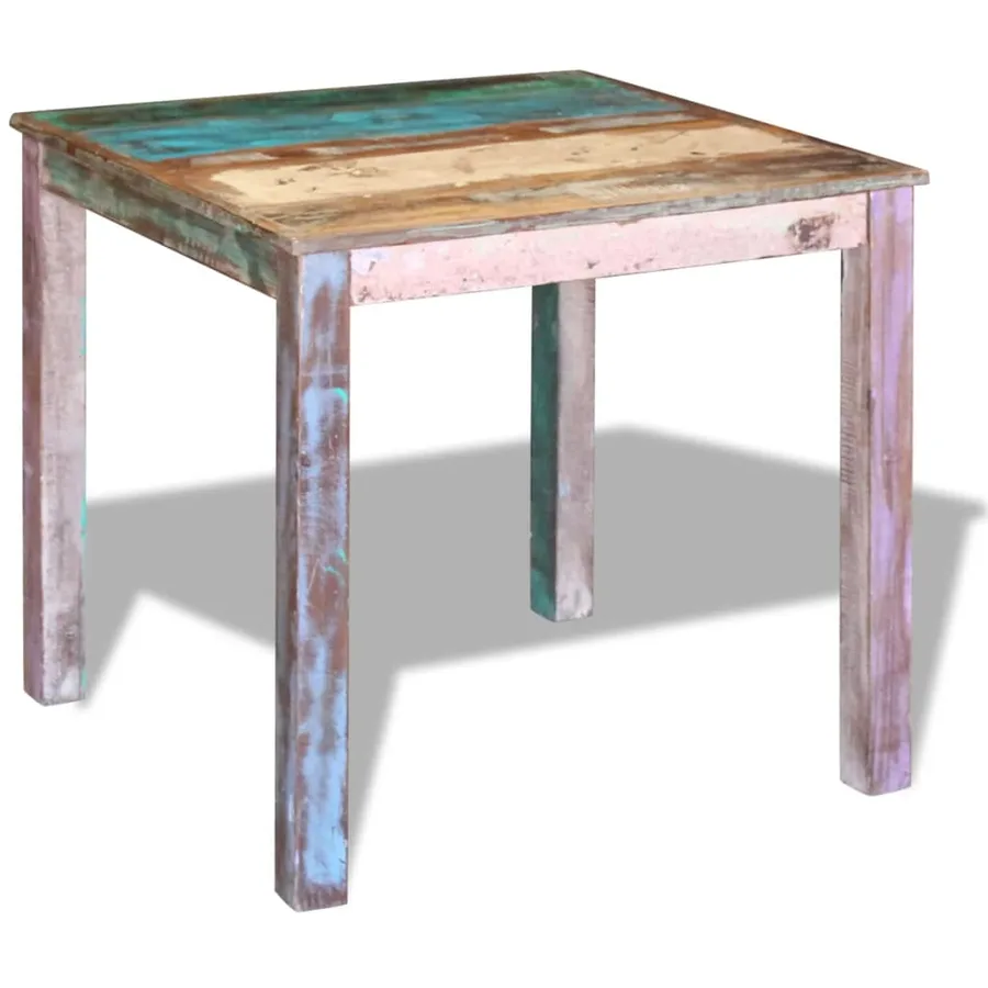 Table de salle à manger Bois de récupération massif 80x82x76 cm - 2