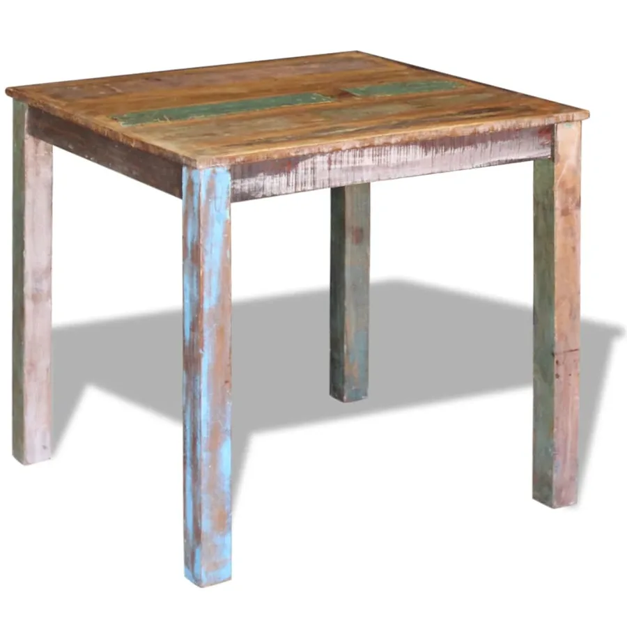 Table de salle à manger Bois de récupération massif 80x82x76 cm - 4