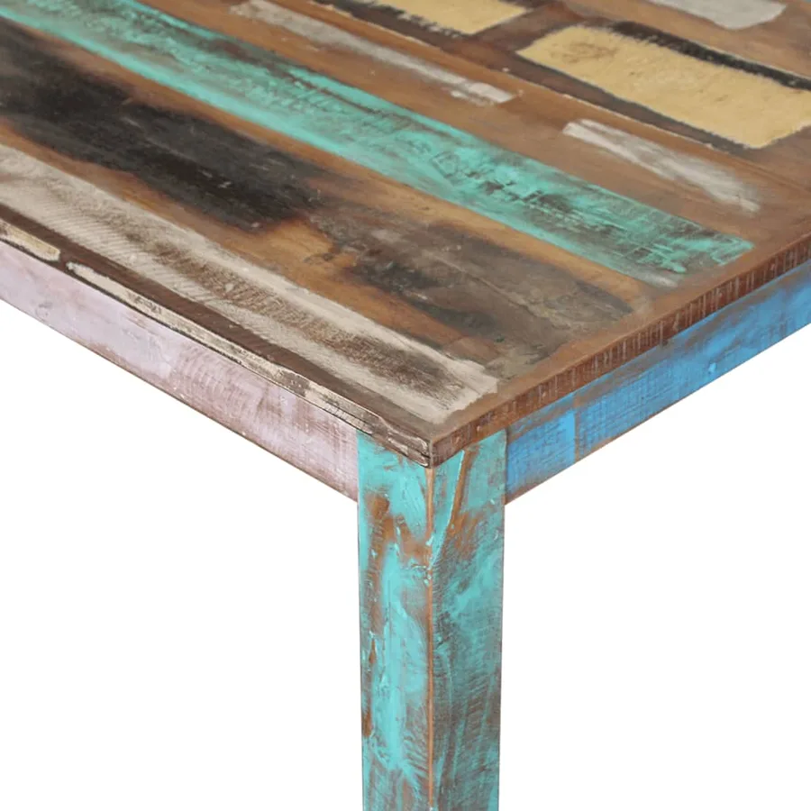 Table de salle à manger Bois de récupération massif 80x82x76 cm - 7