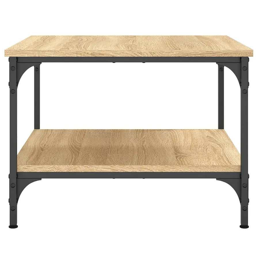 Table basse chêne sonoma 55x55x40 cm bois d'ingénierie - 6
