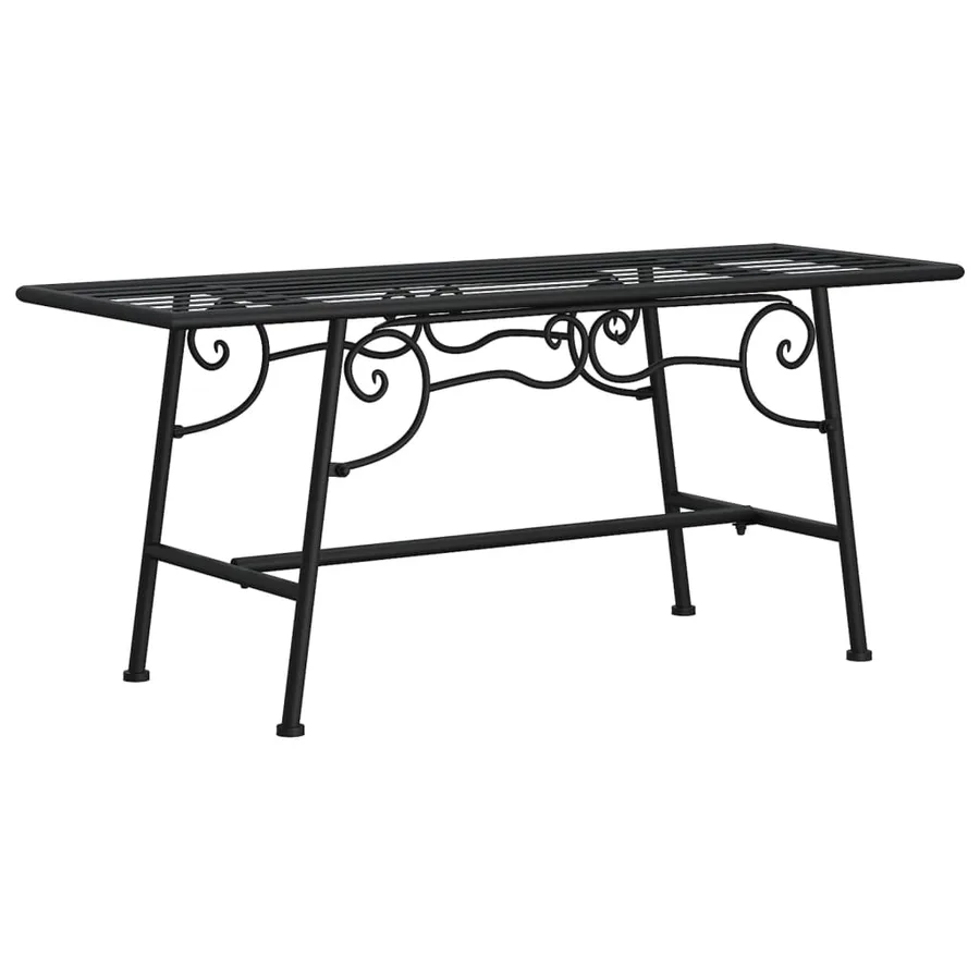 Banc tour d'arbre 110 cm Noir Acier - 2