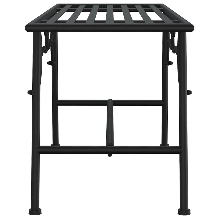 Banc tour d'arbre 110 cm Noir Acier - 4