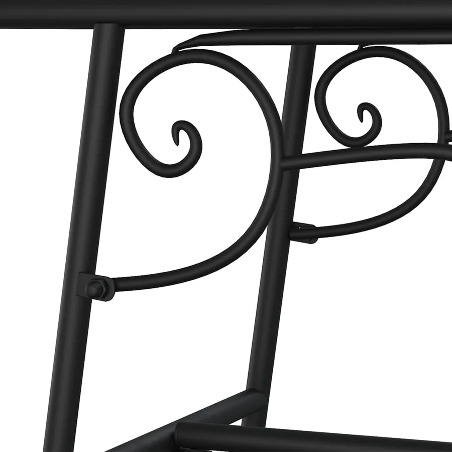 Banc tour d'arbre 110 cm Noir Acier - 5