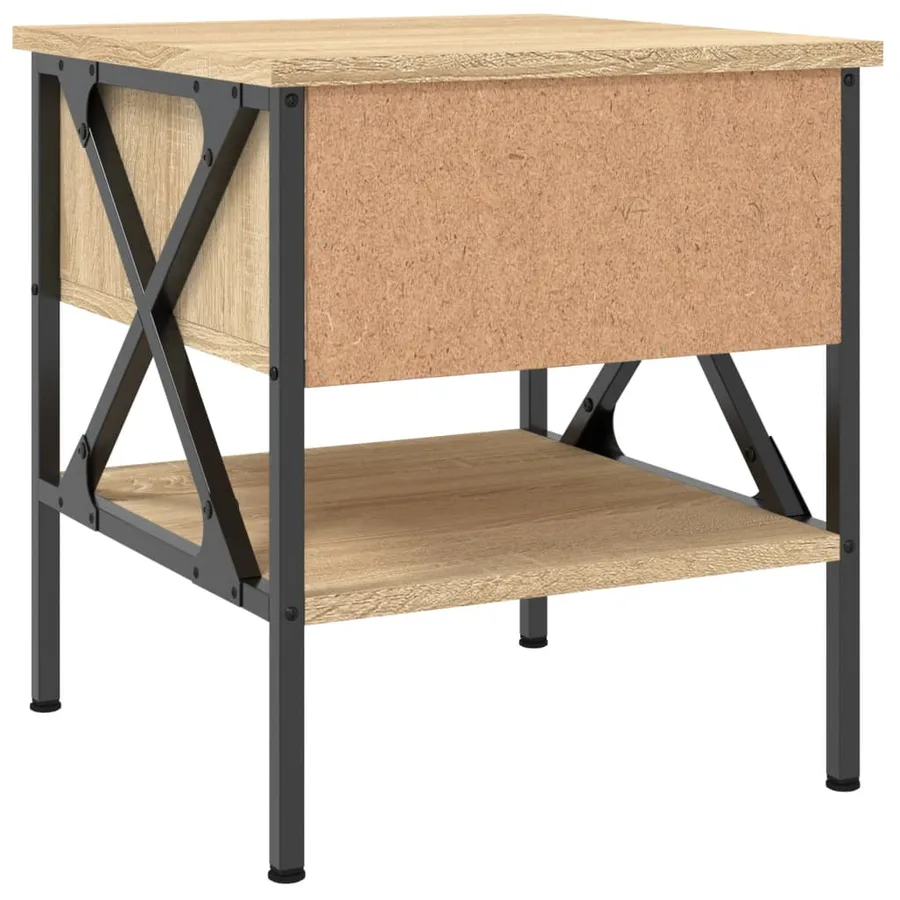 Tables de chevet 2 pcs chêne sonoma 40x42x45 cm bois ingénierie - 9
