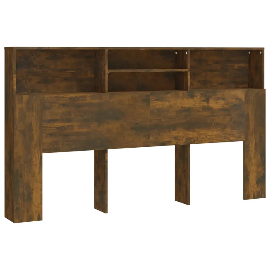 Armoire de tête de lit Chêne fumé 180x19x103,5 cm - 2