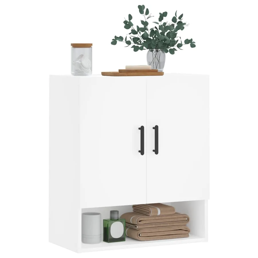 Armoire murale blanc 60x31x70 cm bois d'ingénierie - 3