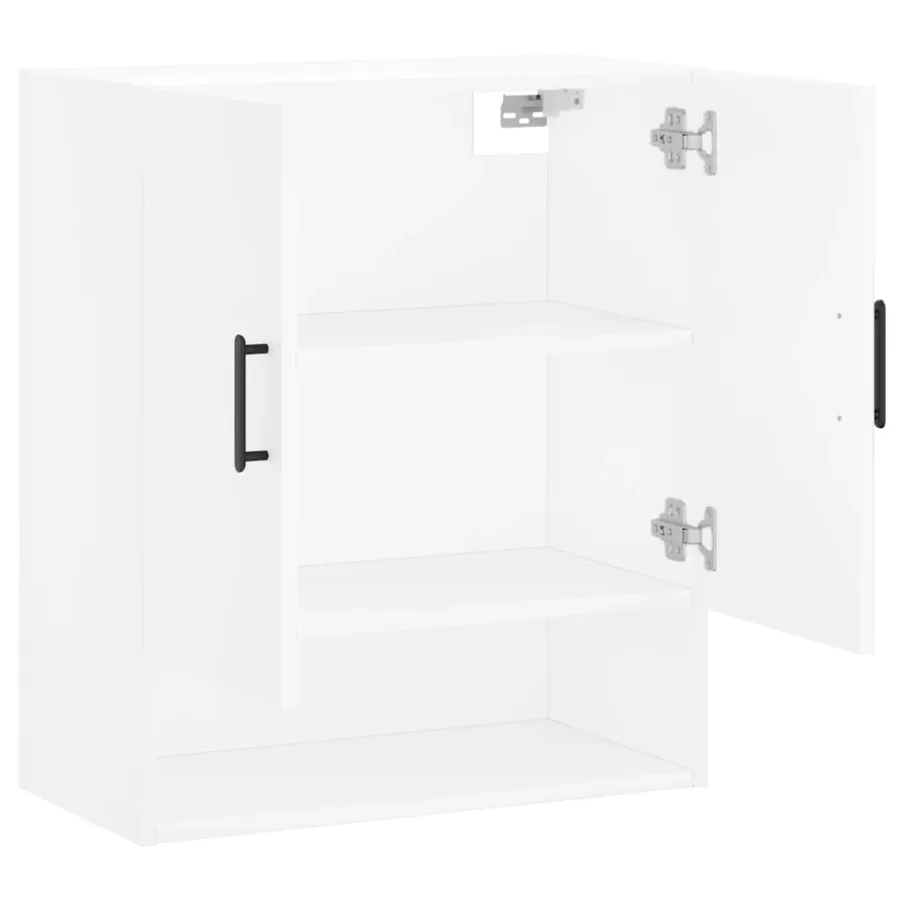 Armoire murale blanc 60x31x70 cm bois d'ingénierie - 6