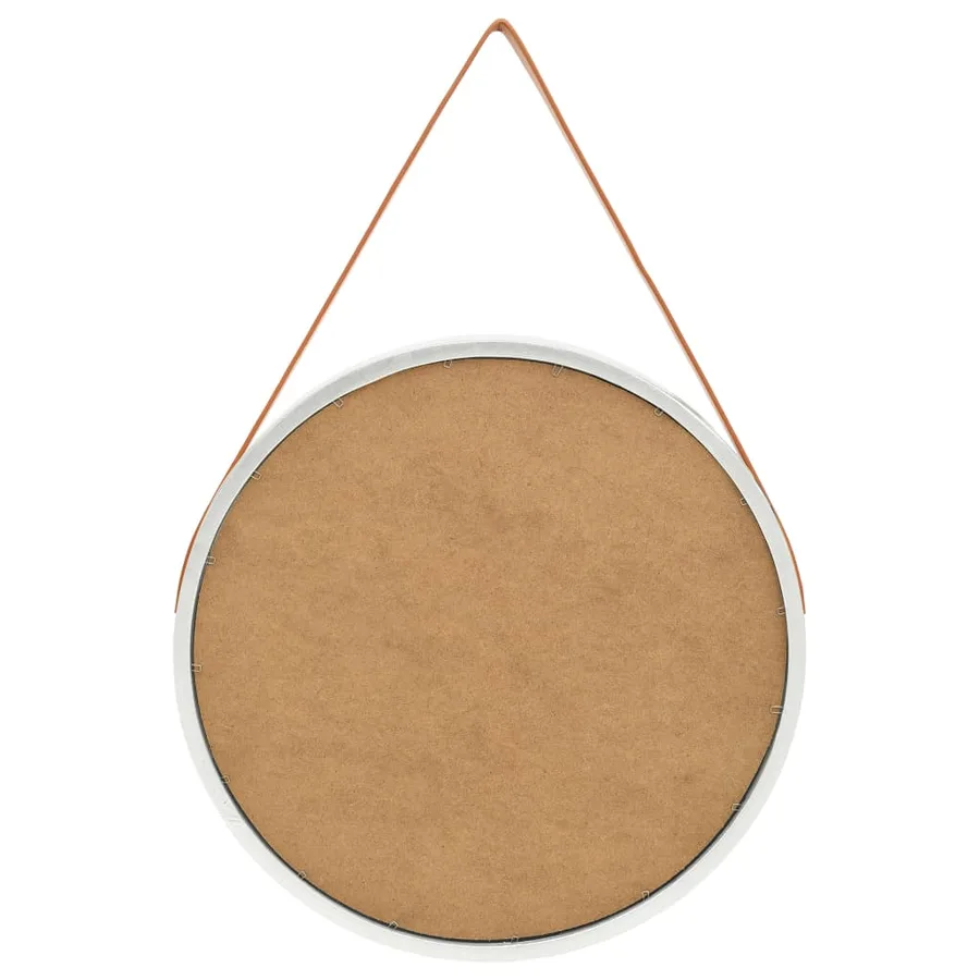 Miroir mural avec sangle 60 cm Argenté - 3