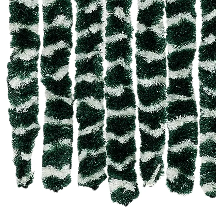 Moustiquaire Vert et blanc 100x220 cm Chenille - 5