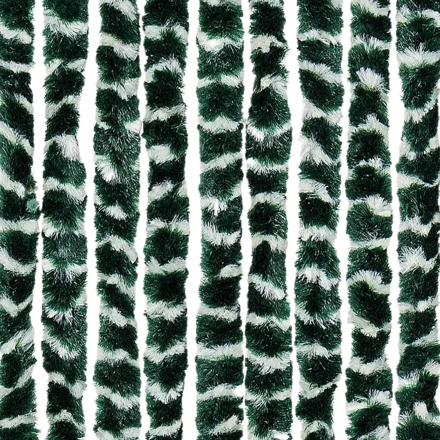 Moustiquaire Vert et blanc 100x220 cm Chenille - 6