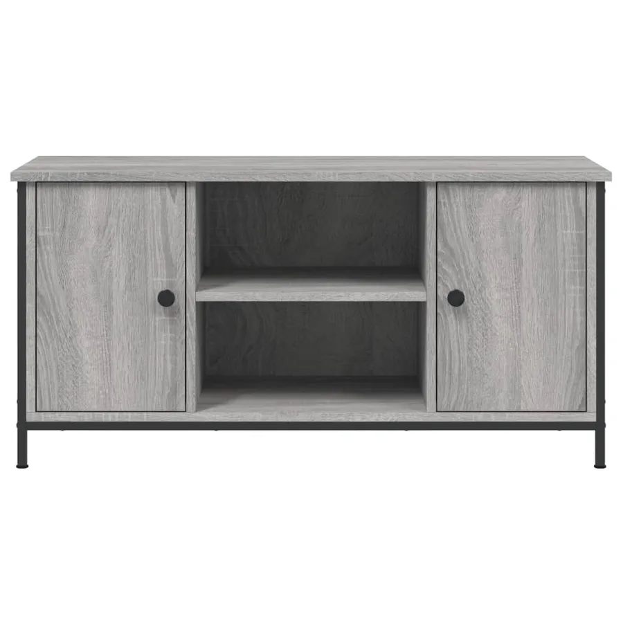 Meuble TV Sonoma gris 100x40x50 cm Bois d'ingénierie - 6