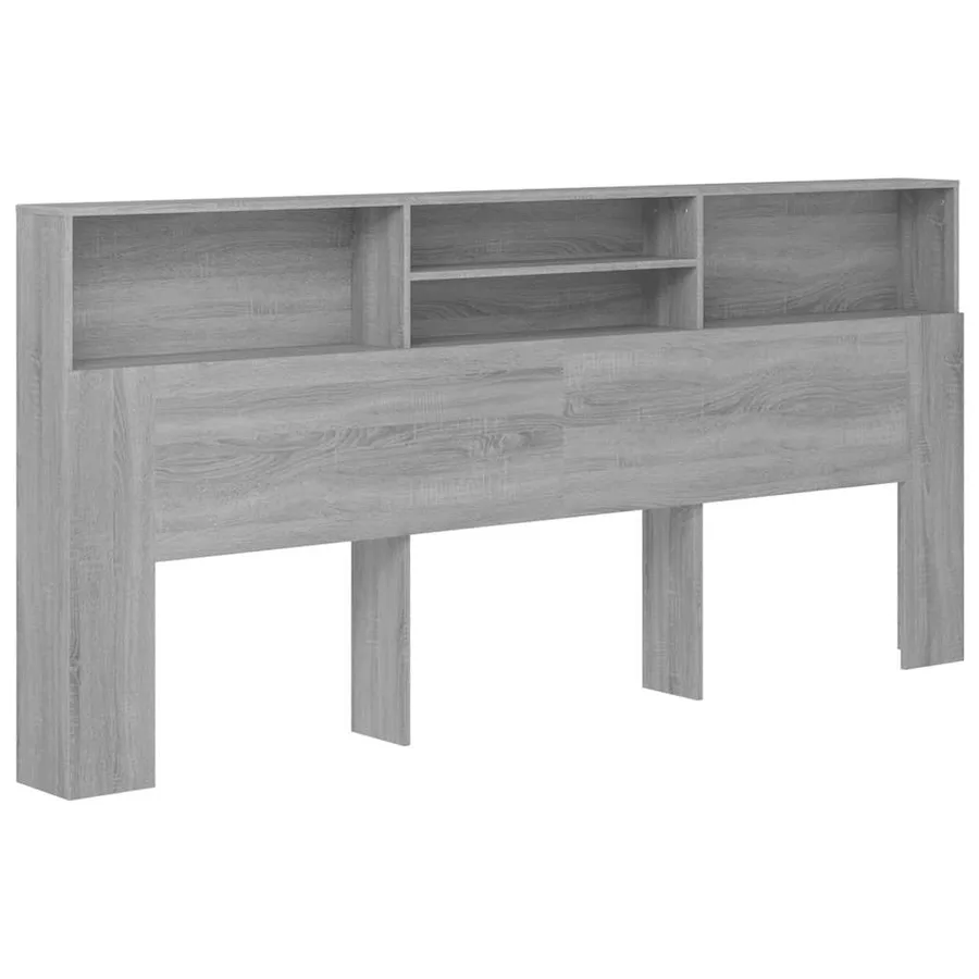 Armoire de tête de lit Sonoma gris 220x19x103,5 cm - 2