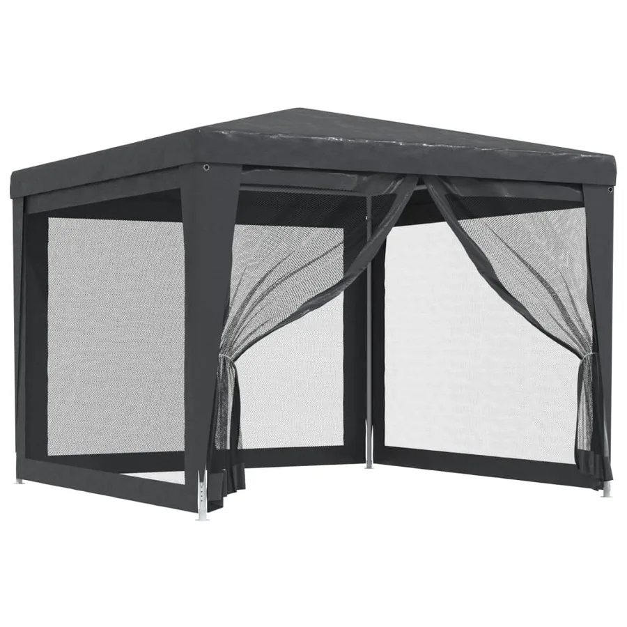 Tente de fête avec 4 parois latérales en maille Anthracite 3x3m - 2