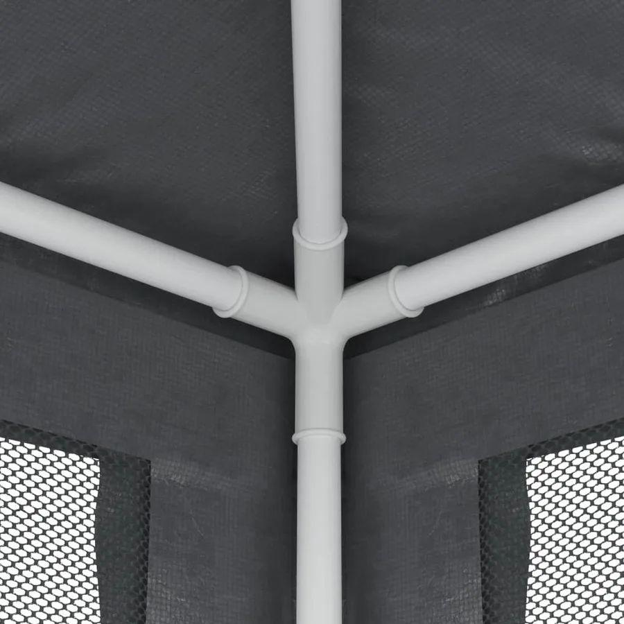 Tente de fête avec 4 parois latérales en maille Anthracite 3x3m - 6