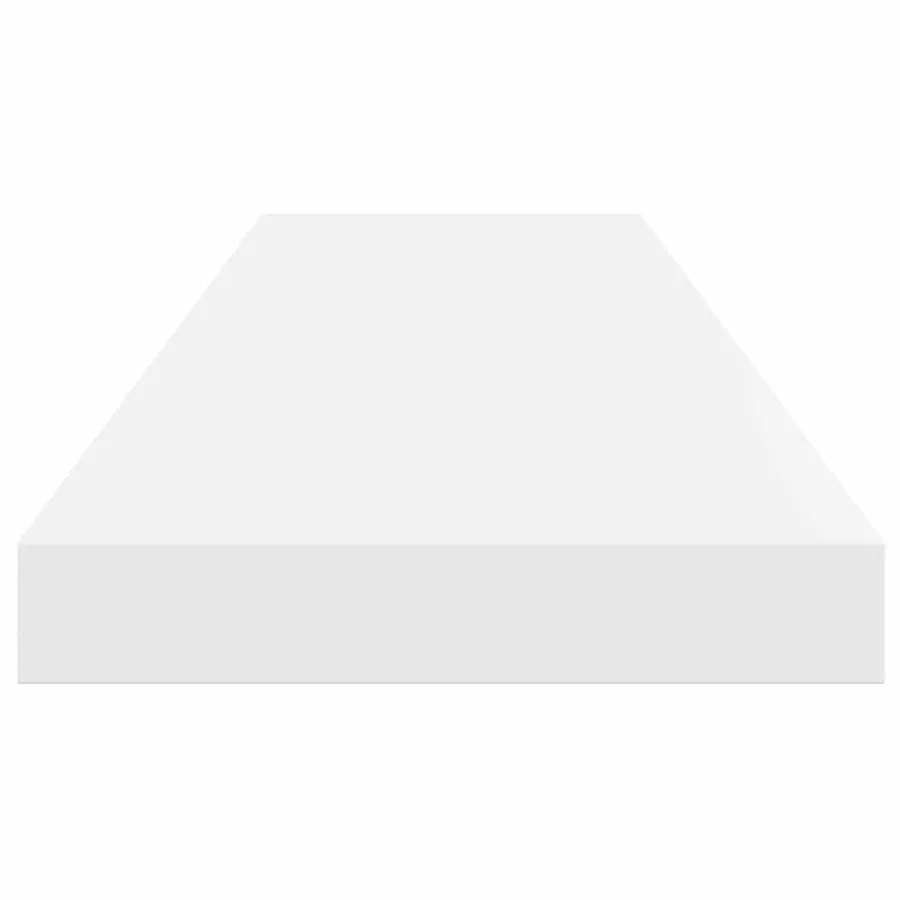 Étagère murale flottante 2 pcs Blanc brillant 80x23,5x3,8cm MDF - 7