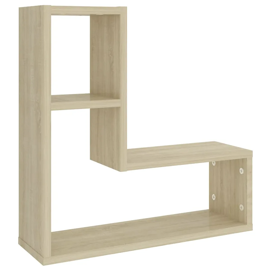 Étagères murales 2pcs chêne sonoma 50x15x50cm bois d'ingénierie - 4