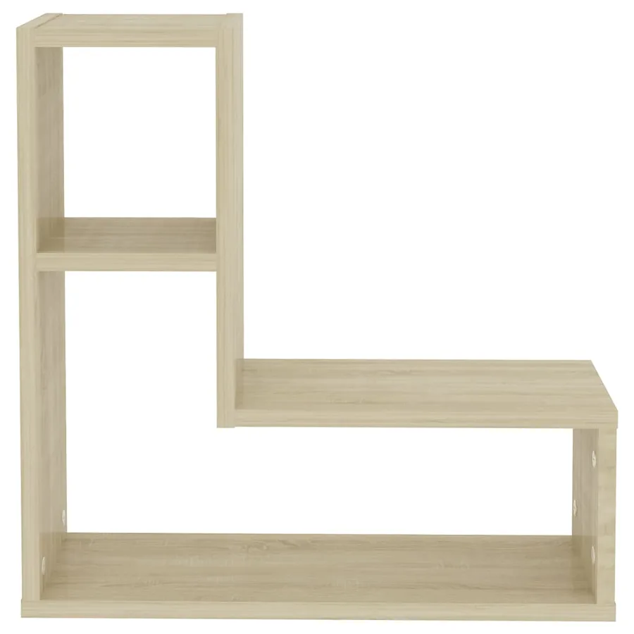 Étagères murales 2pcs chêne sonoma 50x15x50cm bois d'ingénierie - 5