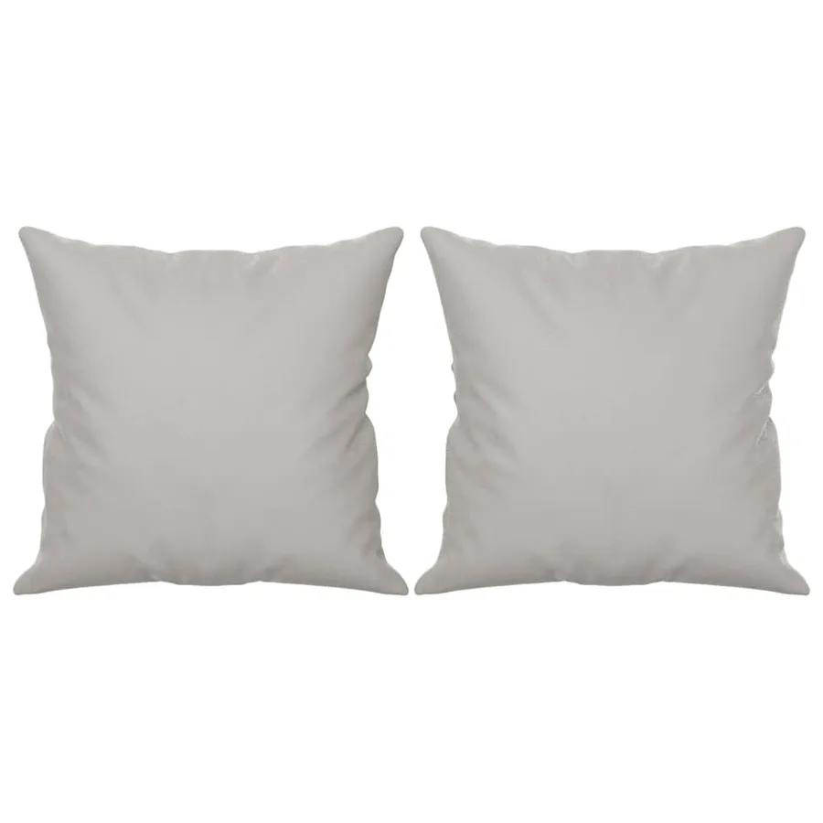 Coussins décoratifs lot de 2 Gris clair Tissu microfibre - 2
