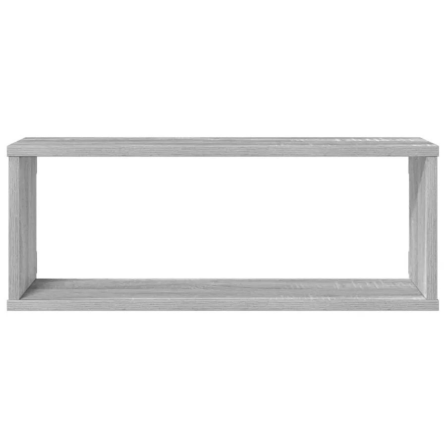 Étagères murales cube 4 pcs Sonoma gris 60x15x23 cm Bois - 5