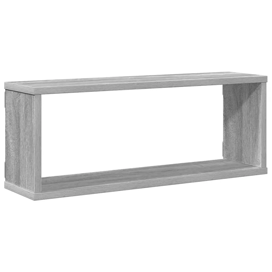 Étagères murales cube 4 pcs Sonoma gris 60x15x23 cm Bois - 6
