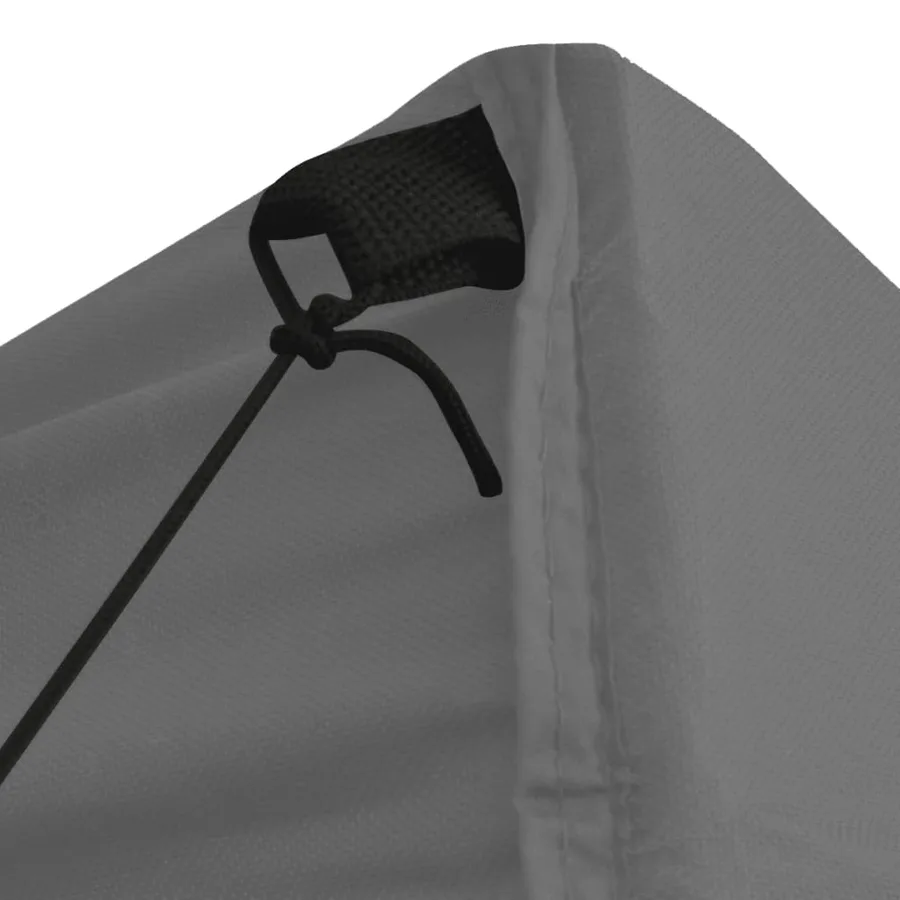 Tente de réception escamotable avec 4 parois 3x3 m Anthracite - 5