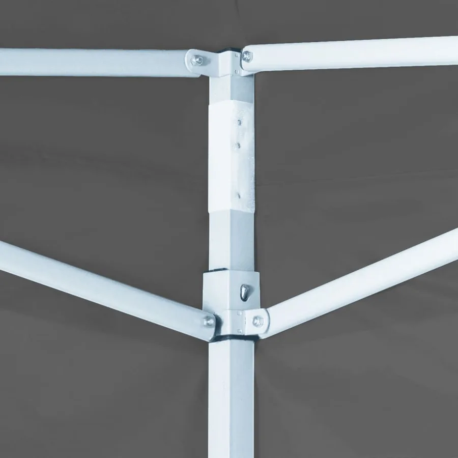 Tente de réception escamotable avec 4 parois 3x3 m Anthracite - 9