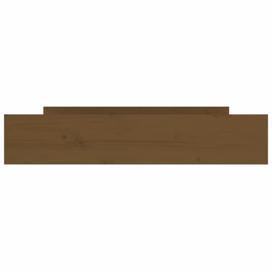 Tiroirs de lit 2 pcs Marron miel Bois de pin massif - 4
